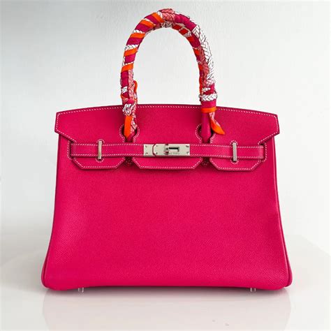 HERMES Epsom BIRKIN 30 Rose Tyrien.